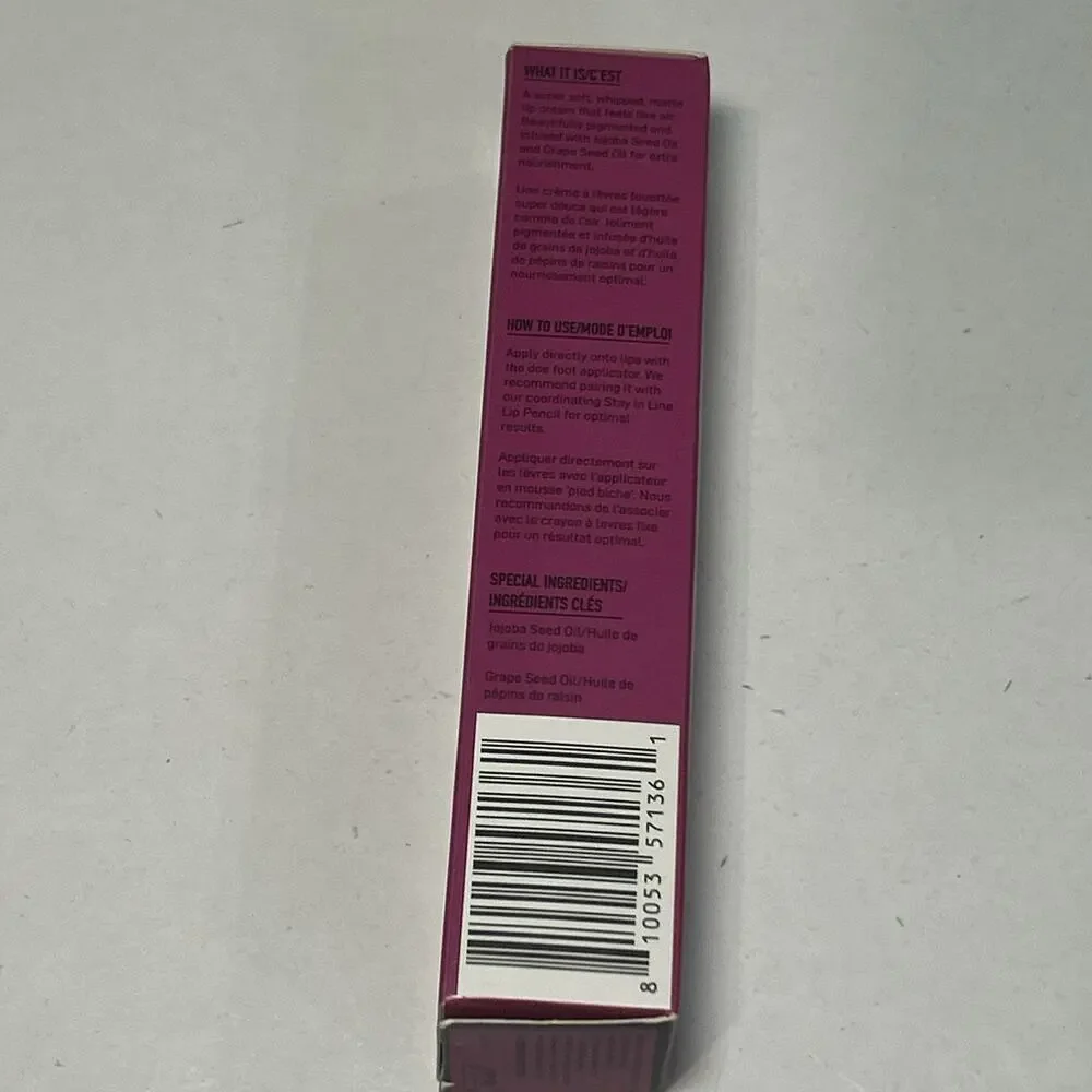 Jason Wu Beauty Honey Fluff Fluffy Matte Lip Cream PERFECT BLOOM 17 0.13 oz NIB